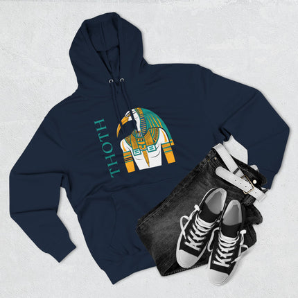 Thoth Hoodie | Ancient Egyptian God Graphic and Text Unisex Pullover V1