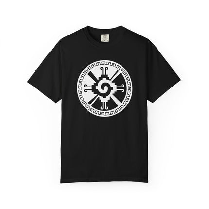 Hunab Ku T-Shirt | Black and White Geometric Spiral Graphic Tee