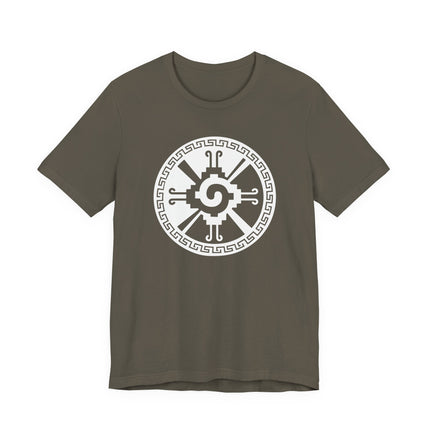 Hunab Ku Symbol T-Shirt | Black and White Circular Spiral Design Tee