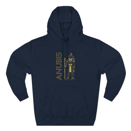 Anubis Egyptian God Hoodie | Ancient Egypt Text & Graphic Unisex Pullover V4