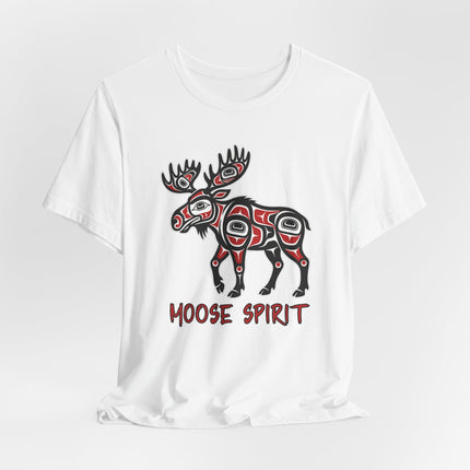 Moose Spirit Native American Formline Art T-Shirt | Indigenous Animal Graphic Tee | Spirit
