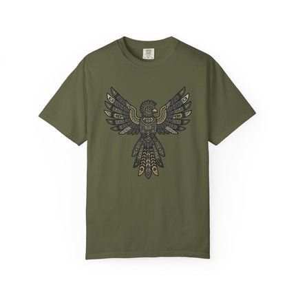 Mayan Aztec Geometric Tribal Eagle Spirit Animal T-Shirt | Comfort Colors