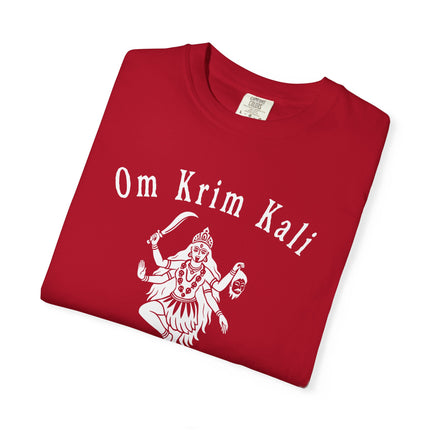Om Krim Kali Graphic T-Shirt - Hindu Goddess Kali Sanskrit Tee