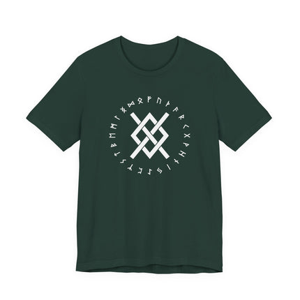 Norse Gungnir Runic Knot T-Shirt | Viking Odin's Spear Symbol Unisex Tee | V2