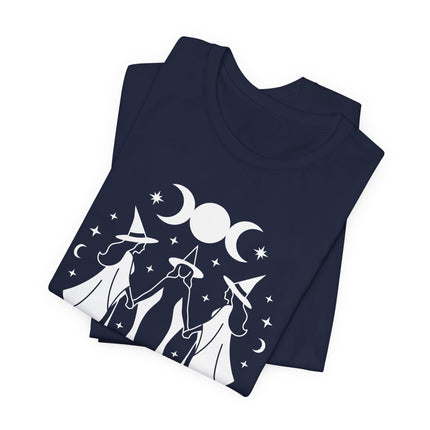 Triple Goddess Moon Phases Graphic Tee | Witches Moon Apparel