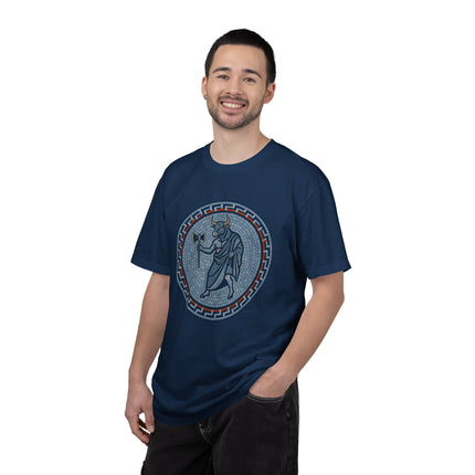 Greek Minotaur Mosaic T-Shirt | Mythology Labyrinth Axe Tee | Comfort Colors