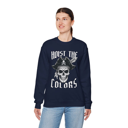 Hoist The Colors Pirate Skull Sweatshirt | Skull & Crossbones Unisex Pullover Sweatshirt