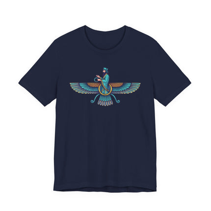 Persian Faravahar T-Shirt - Zoroastrian Symbol Graphic Tee