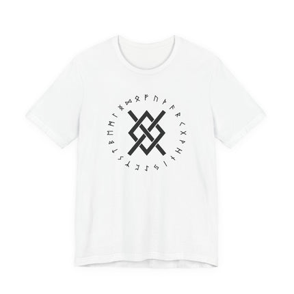 Norse Gungnir Runic Knot T-Shirt | Viking Odin's Spear Symbol Unisex Tee | V2