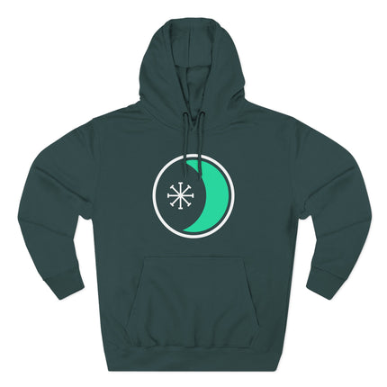 Seax Wicca Moon & Star Symbol Hoodie | Witchcraft Pagan Unisex Pullover Hoodie