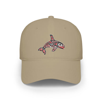 Formline Orca DTF Print Baseball Cap | Northwest Coast Culture Hat