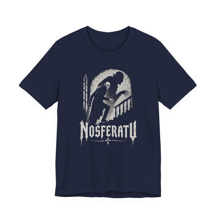 Nosferatu T-Shirt | Gothic Vampire Shadow and Staircase Graphic Tee