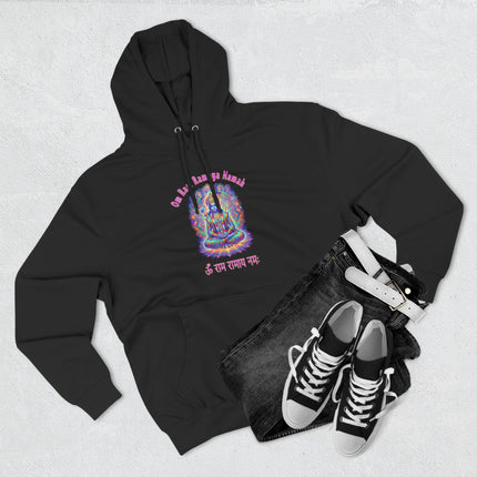 Om Ramaya Namah mantra psychedelic Lord Rama pullover hoodie.