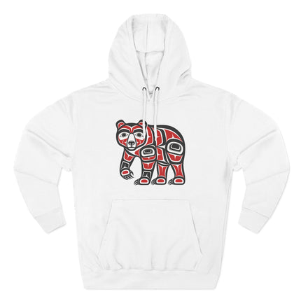 Indigenous Pacific Northwest Bear Art Hoodie | Tribal Formline Unisex Pullover Hoodie