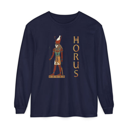 Horus Egyptian God Long Sleeve T-Shirt | Ancient Egypt Graphic Tee