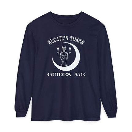 Hecate's Torch Guides Me Long Sleeve T-Shirt | Greek Goddess Art