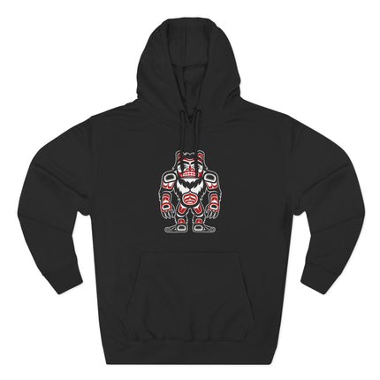 Sasquatch Indigenous Pacific Northwest Art Hoodie | Tribal Formline Pullover
