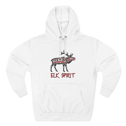 Elk Spirit Native American Art Hoodie | Tribal Wildlife Pullover Hoodie
