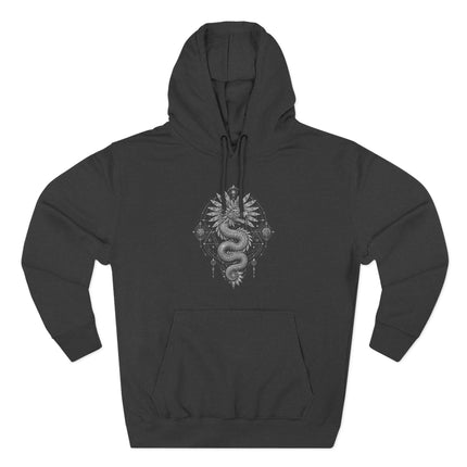 Quetzalcoatl Feathered Serpent Occult Mandala Graphic Hoodie