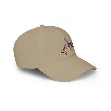 Formline Orca DTF Print Baseball Cap | Northwest Coast Culture Hat