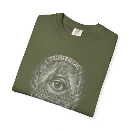 Eye of Providence Graphic T-Shirt | Annuit Coeptis Seal Tee