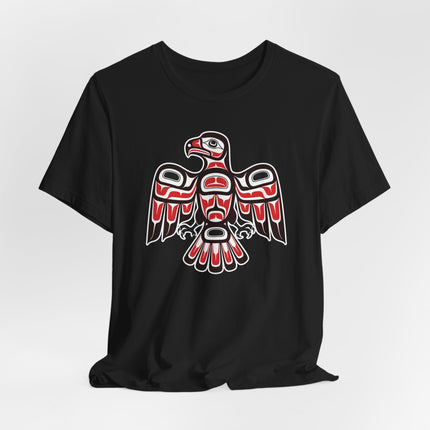 Haida Style Hawk T-Shirt | Pacific Northwest Indigenous Art Formline | Hawk