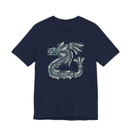 Mayan Feathered Serpent T-Shirt | Kukulkan Geometric Graphic Tee