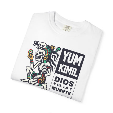 Yum Kimil Mayan Death God Skeleton T-Shirt | Mesoamerican Mythology Tee | V2