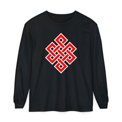 Endless Knot Long Sleeve T-Shirt | Buddhist Symbol Graphic Tee
