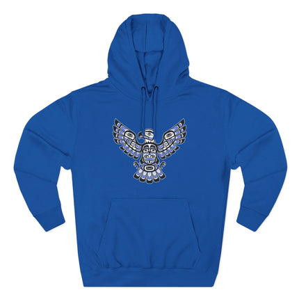 Indigenous Eagle Hoodie | Pacific Northwest Native American Art Pullover Hoodie