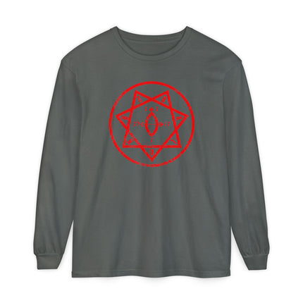Star of Babalon T-Shirt | Red Thelemic Emblem Long Sleeve Tee