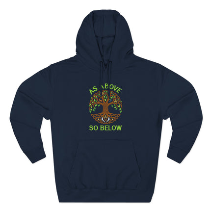 As Above So Below Tree of Life Hoodie | Celtic Knot Spiritual Pullover Hoodie