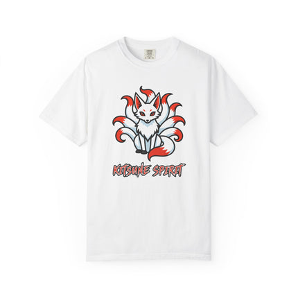 Kitsune Spirit Nine-Tailed Fox T-Shirt | Japanese Mythology Graphic Tee | V1