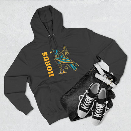 Horus Falcon Graphic Hoodie | Ancient Egyptian Mythology Unisex Pullover V3