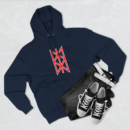 Norse Web of Wyrd Hoodie |  Red Graphic Viking Unisex Pullover V3