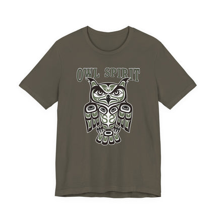 Owl Spirit Haida Formline Art T-Shirt | Indigenous Tribal Owl Tee | Spirit