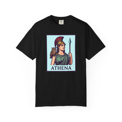 Athena Greek Goddess T-Shirt | Mythology Owl Spear Graphic Unisex Tee | V1