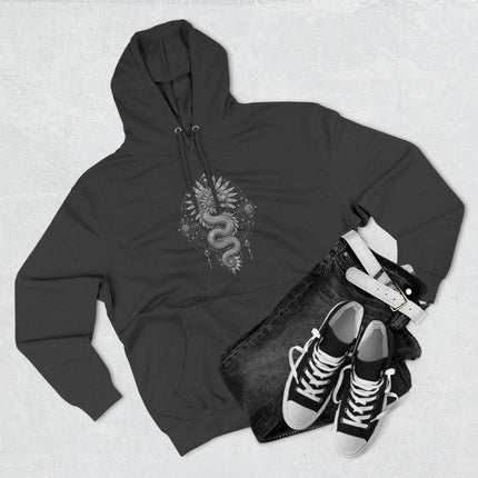 Quetzalcoatl Feathered Serpent Occult Mandala Graphic Hoodie