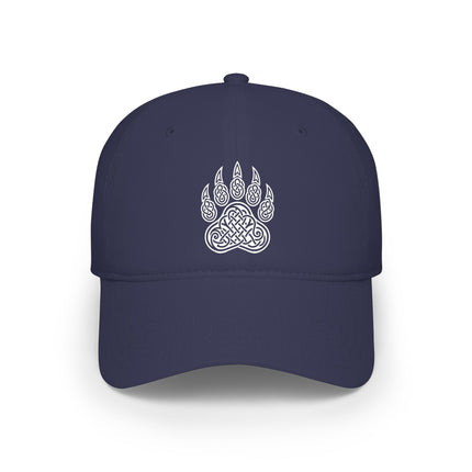 Celtic Bear Paw DTF Print Baseball Cap | Tribal Knotwork Art Hat