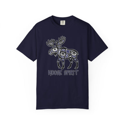 Moose Spirit Graphic Tee - Indigenous Style Formline Art T-Shirt