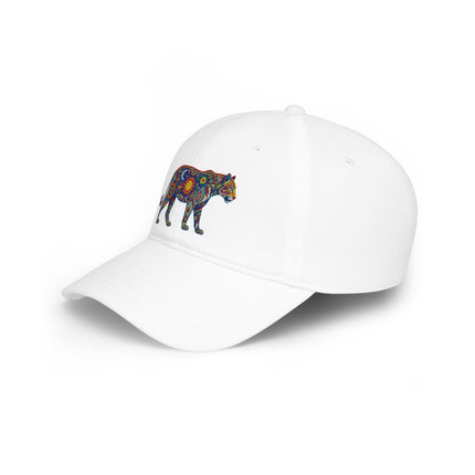Huichol Jaguar DTF Print Baseball Cap | Indigenous Mexican Design Hat