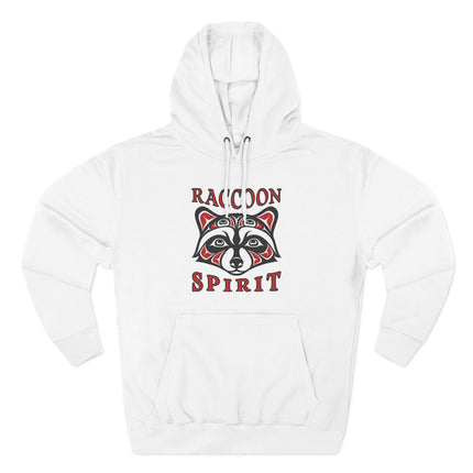 Raccoon Spirit Indigenous Art Hoodie | Tribal Animal Graphic Pullover Hoodie