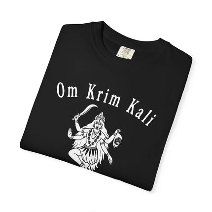 Om Krim Kali Graphic T-Shirt - Hindu Goddess Kali Sanskrit Tee
