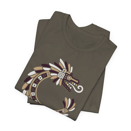 Aztec Feathered Serpent T-Shirt | Quetzalcoatl-Inspired Design Tee