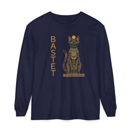 Bastet Cat T-Shirt | Ancient Egyptian Goddess Long Sleeve Tee
