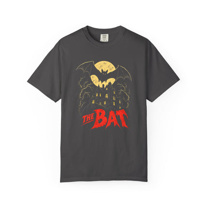 The Bat T-Shirt | Moonlit Mansion and Vintage Horror Poster Art
