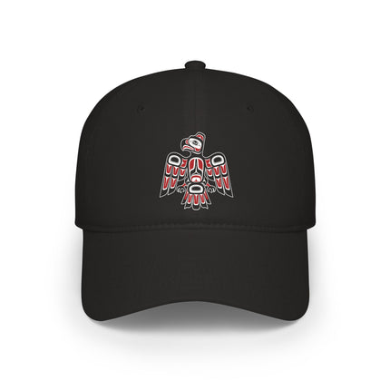 Formline Raven DTF Print Baseball Cap | Northwest Coast Art Hat