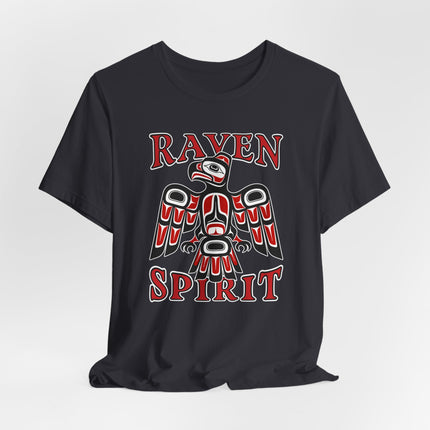 Raven Spirit T-Shirt | Native American Tribal Art Raven Tee | Spirit
