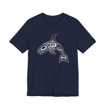 Indigenous Orca Formline Art T-Shirt | Northwest Coast Killer Whale Design | Whale