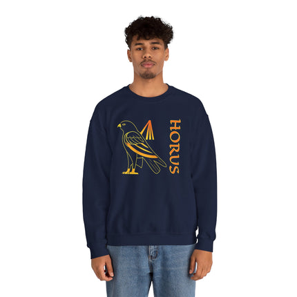 Egyptian God Horus Sweatshirt | Falcon Mythology Pullover | V5